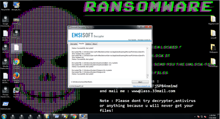 Emsisoft Decrypter - How to Perform Manual Ransomware Removal
