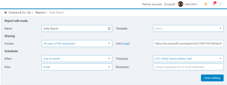 Scheduled data snapshots