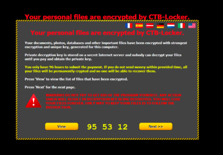 The CTB-Locker message. Source: Emsisoft